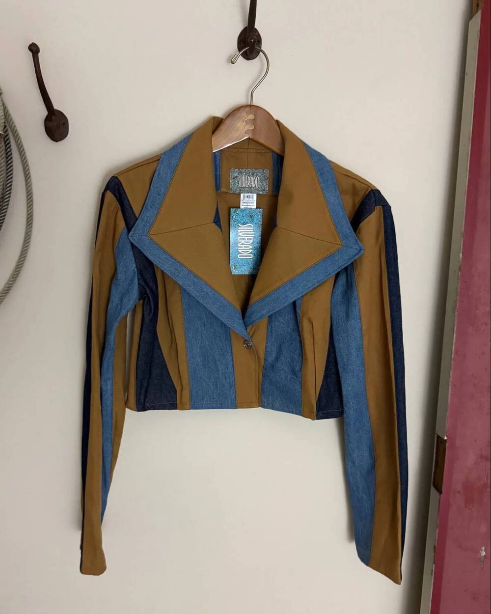 NEW SILVERADO women's iris retro western flare jacket in camel